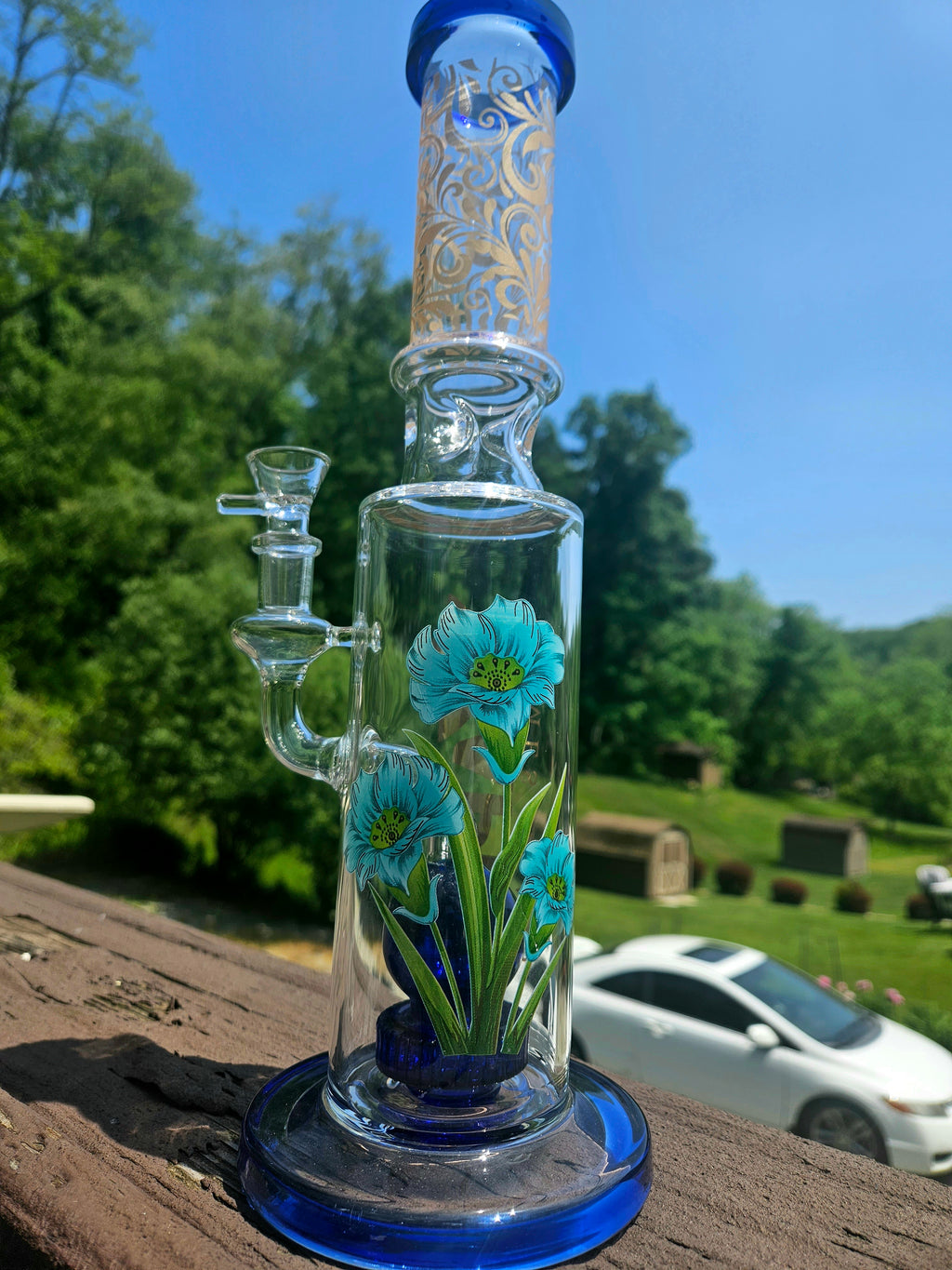 Happy Fume Brand Glass Water Pipe