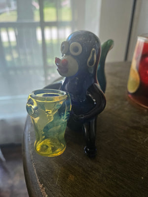 Monkey Glass Hand Pipe