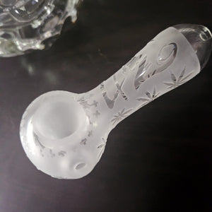 White Frosted Hand Pipe