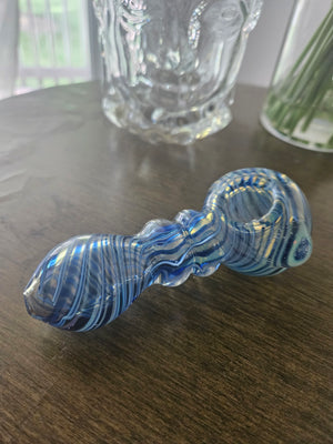 Blue Swirl Hand Pipe