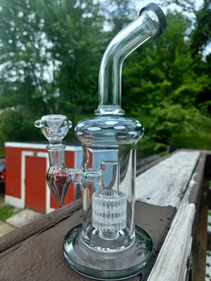 Mushroom Spotted Glass Water Pipe