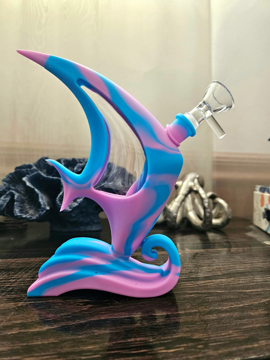 Angel Fish Silicone Water Pipe