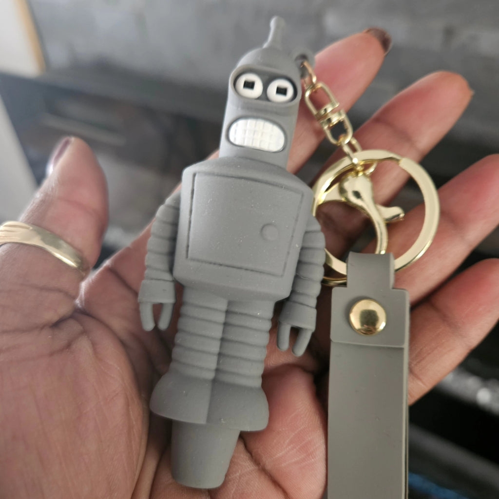 Bender Robot Silicone Keychain Pipe