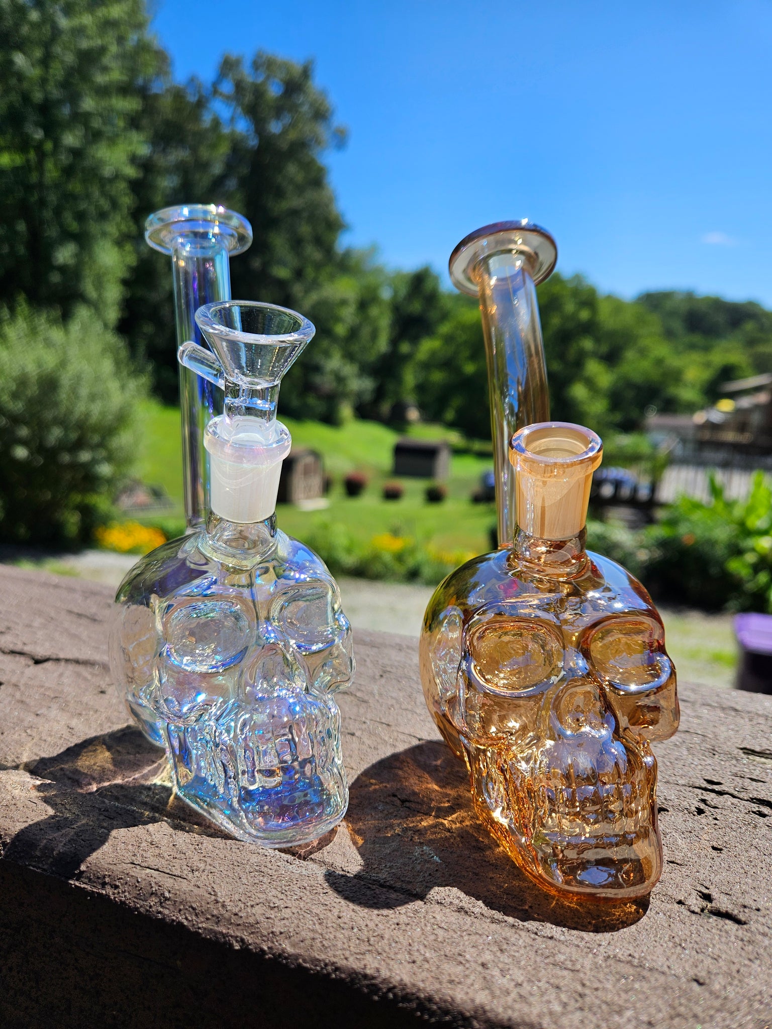Skull 7" Water Pipe