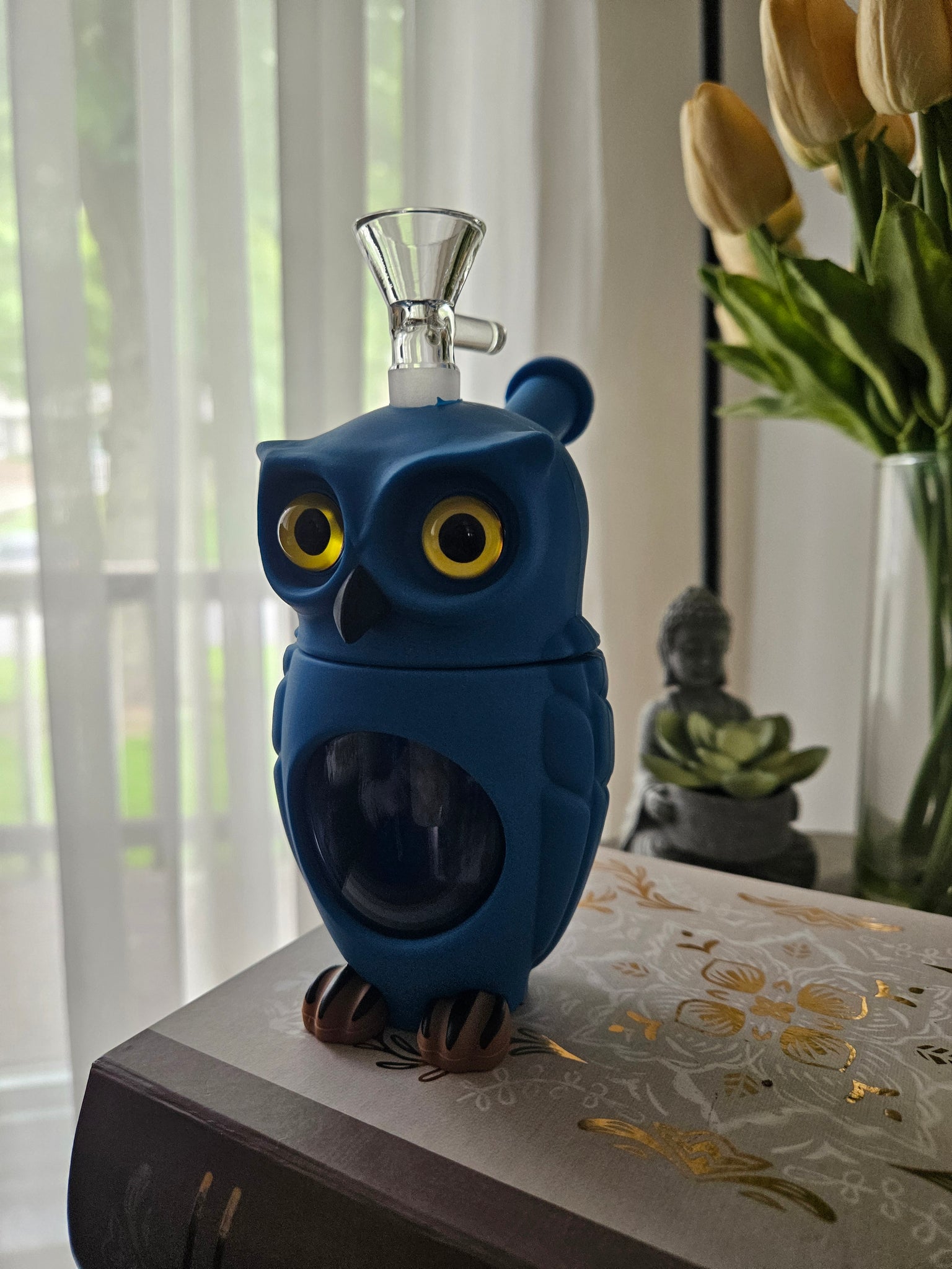 Owl Silicone Water Pipe