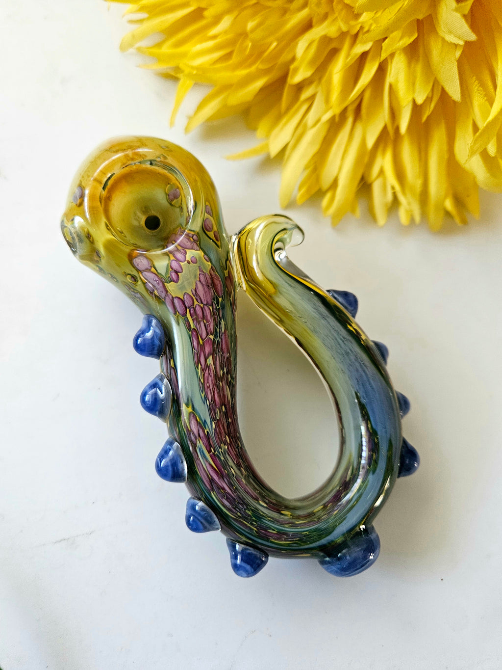 Tentacle Arm Glass Hand Pipe