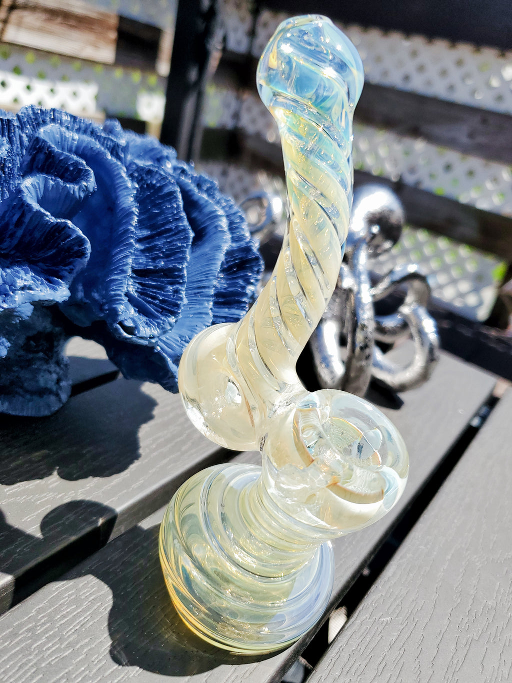 Striped Color Changing Sherlock Water Pipe