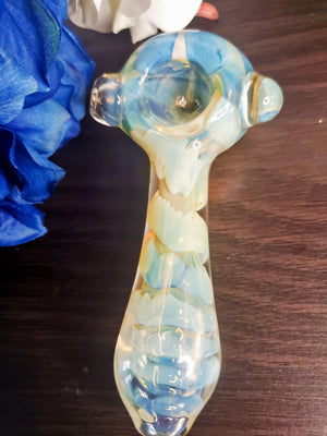 Cloudy Skies Glass Hand Pipe