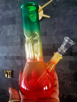 Rasta Percolator Water Pipe