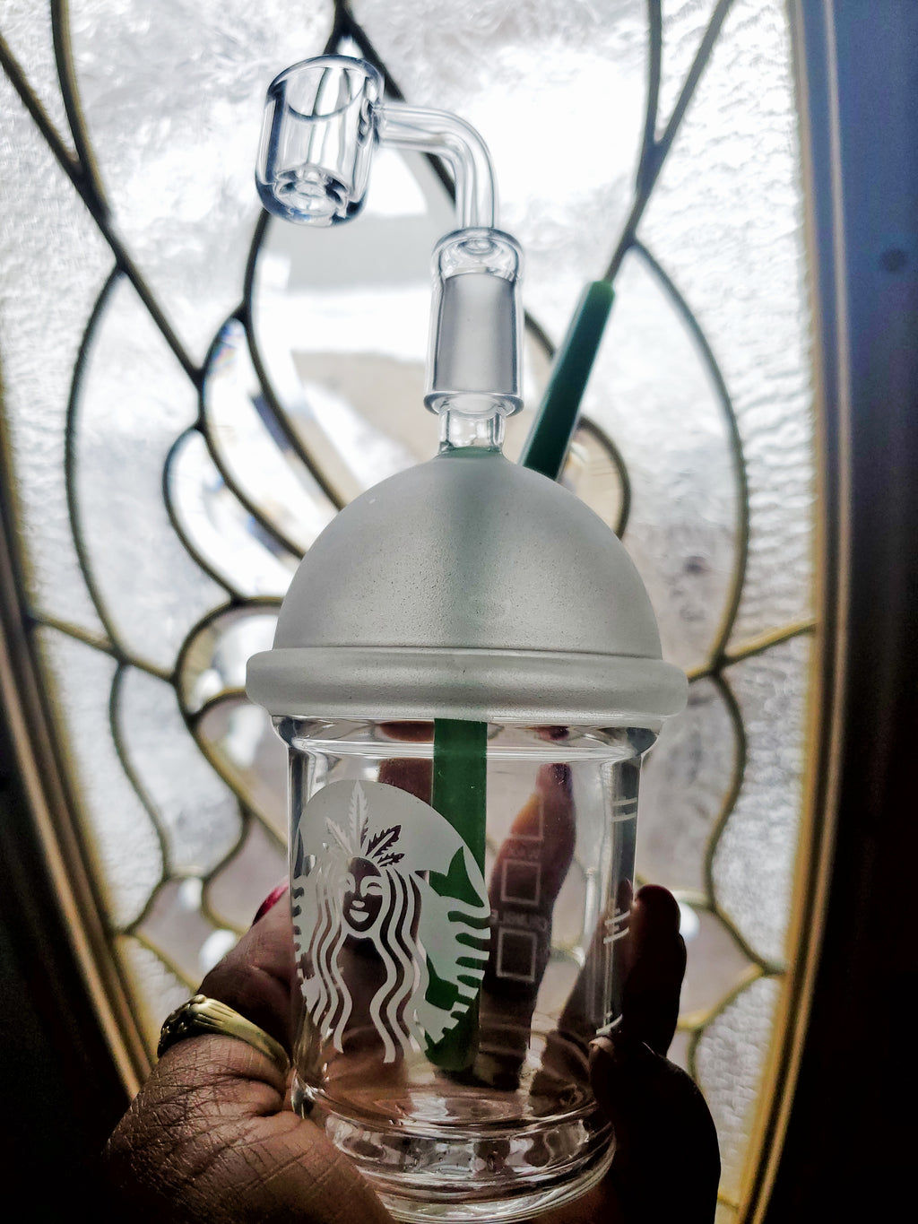 Star Siren Coffee Cup Glass Water Pipe